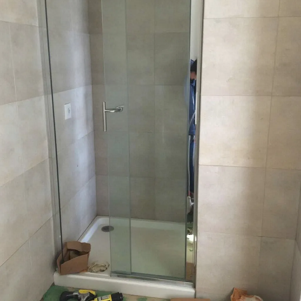 Instalare cabină de duș modernă